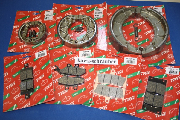 Bremsbeläge Motorrad von TRW und Brembo