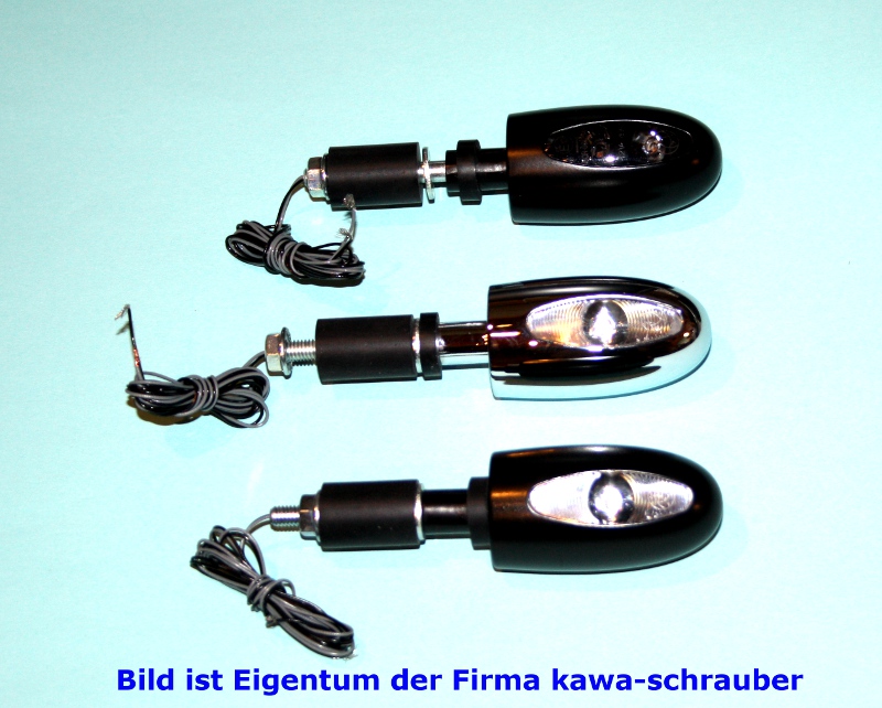 Lenkerenden Blinker BL1000 LED / White / Dark