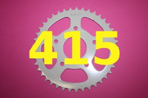 Kettenteilung 415 = 1/2 Zoll x 3/16 Zoll Kettenteilung 415 = 1/2 Zoll x 3/16 Zoll