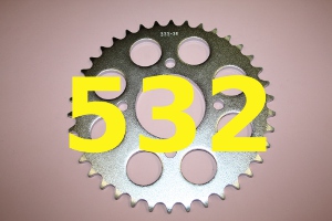 Kettenteilung 532 = 5/8 Zoll x 3/8 Zoll Kettenteilung 532 = 5/8 Zoll x 3/8 Zoll