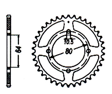 Kettenräder hinten nach Abmessungen sortiert Kettenräder hinten nach Abmessungen sortiert