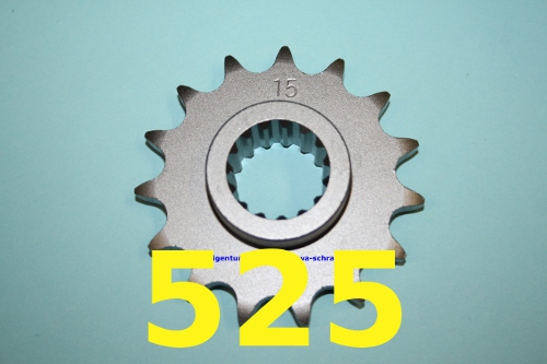 Kettenteilung 525 = 5/8 Zoll x 5/16 Zoll Kettenteilung 525 = 5/8 Zoll x 5/16 Zoll