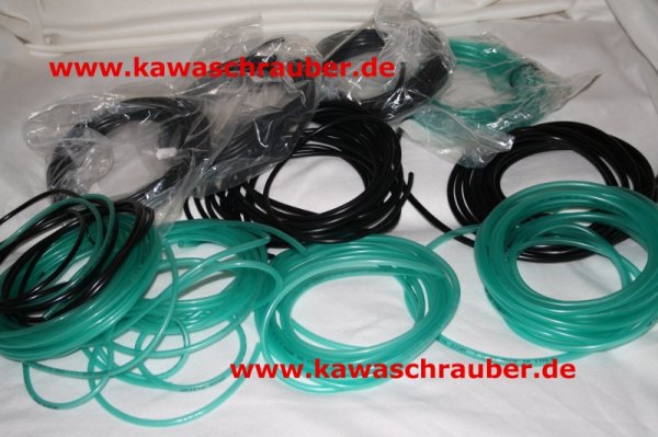 Benzinleitung Meterware transparent grün oder schwarz diverse Größen