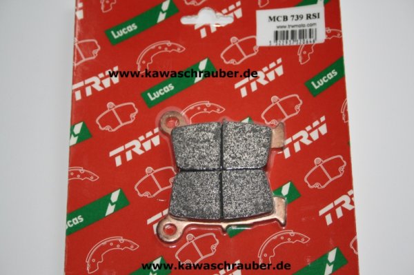 Sinter Rennsport Bremsbeläge hinten Aprilia SXV 550 Supermoto ab Baujahr 2006