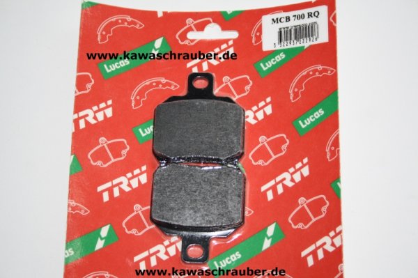 RQ Rennsport Bremsbeläge hinten Aprilia RSV 1000 Mille Nera Baujahre ab 2004