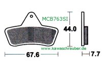 Bremsbeläge Arctic Cat vorne und hinten TRV 500 4x4