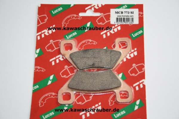 Bremsbeläge vorne hinten Arctic Cat 500 2x4 sowie 4x4 Baujahre ab 2005