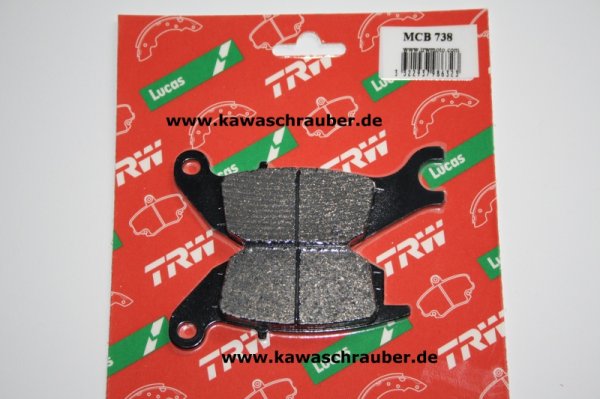 Bremsbeläge hinten Honda CBR125 R Bj. 2004-2010 Typen JC34 JC39