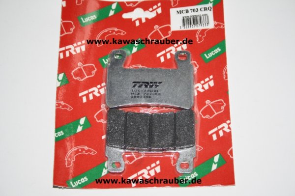 CRQ Carbon Rennsport Bremsbeläge vorne Honda CBR600 RR Typ PC37 BJ. 2003-2004