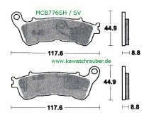 Bremsbeläge vorne Honda SW-T 600
