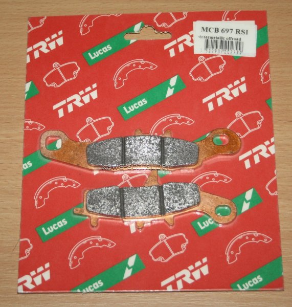 Rennsport Sinter Bremsbeläge vorne Kawasaki KX80 Bj. 1997-2000