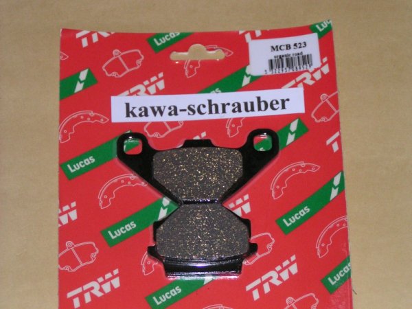 Bremsbeläge hinten Kawasaki KLR650 Typ KL650A