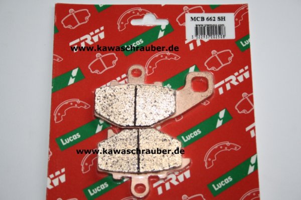 Sinter Bremsbeläge hinten Kawasaki ZX9R ZX-9R Ninja Typ ZX900B Bj. 1994-1995