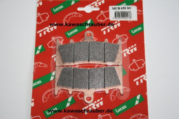 Sinter Bremsbeläge vorne Kawasaki ZX9R ZX-9R Ninja Typ ZX900E Bj. 2000-2001