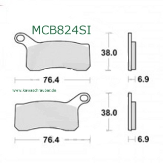 Bremsbeläge vorne KTM SX 450 ATV
