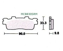 Bremsbeläge vorne / hinten Kymco 125 Super Dink