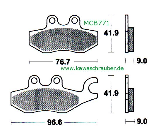 Sinter Bremsbeläge hinten Piaggio 125 xEvo