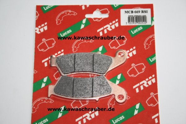 Rennsport Sinter Bremsbeläge vorne Suzuki RM125 Bj. 1996-2004