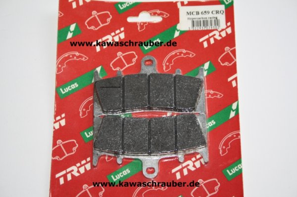 CRQ Carbon Rennsport Bremsbeläge vorne Suzuki GSX-R 1000 GSXR1000 K1 / K2 Bj. 2001-2002