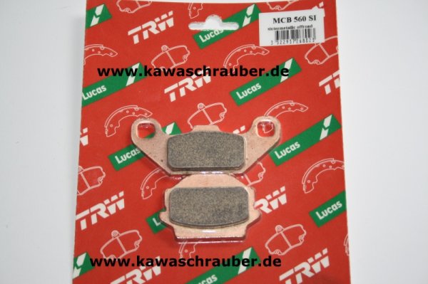 Bremsbeläge hinten Yamaha TDR125 Italy Bj. 1991-1992