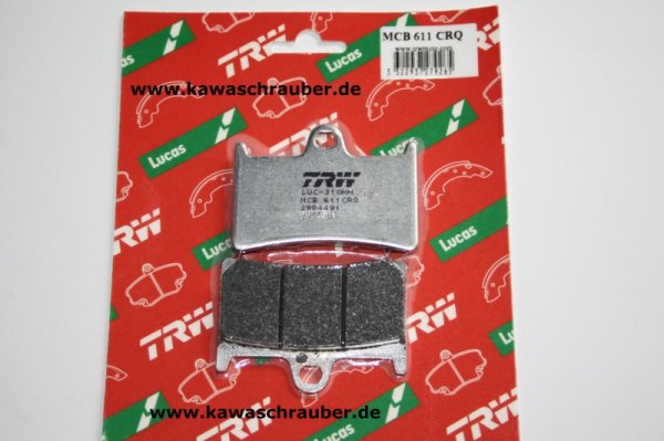 CRQ Carbon Rennsport Bremsbeläge vorne Yamaha YZF750 R7 Typ OW02 Bj. ab 1999