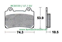 Sinter Bremsbeläge vorne Yamaha TDM850H / TDM850N Typ 3VD / 4CM