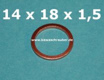 Dichtring Dichtung Kupfer massiv Dresselhaus DIN7603A 14x18x1,5