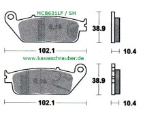 Bremsbeläge vorne Yamaha XC300 Versity ab Bj. 2006