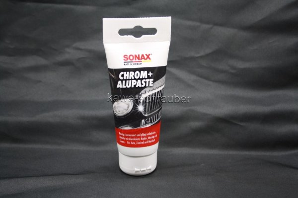 SONAX Chrom + Alupaste Politur Pflege 75ml (Preis 100ml = 10,-€)