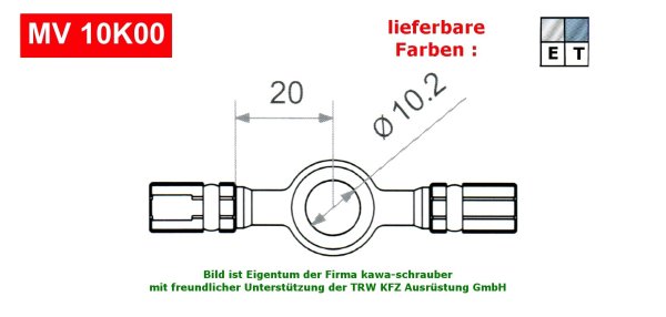 Varioflex Fitting MV10K00 lose incl. Dichtungen (Paar)
