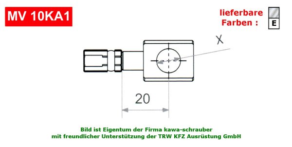 Varioflex Fitting MV10KA1 lose incl. Dichtungen (Paar)