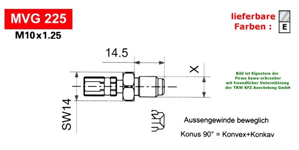 Varioflex Fitting MVG225 lose incl. Dichtungen (Paar)
