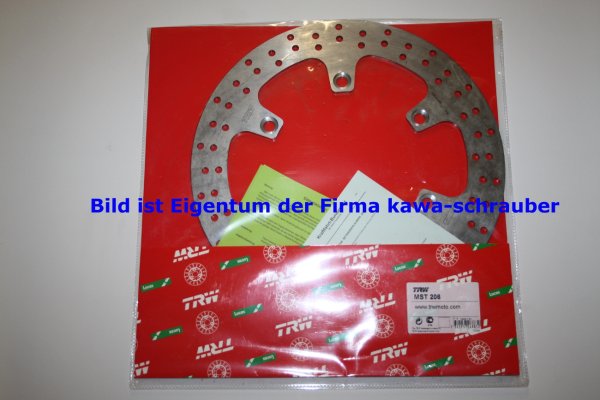 166/144/296 MST206 Bremsscheibe von TRW mit ABE