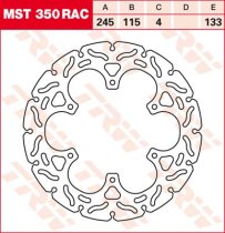 133/115/245 MST350RAC Bremsscheibe von TRW mit ABE