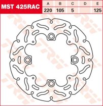 125/105/220 MST425RAC Bremsscheibe von TRW mit ABE