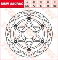 Bremsscheibe vorne von TRW mit ABE für Ducati 1198 R / S