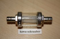 Benzinfilter Metall 8mm transparent aufschraubbar