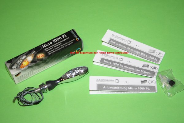 141.100 Kellermann Blinker Micro 1000 PL 1000PL chrom