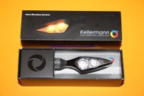 166.200 Kellermann Blinker Micro Rhombus Extreme schwarz VL/HR vorne links / hinten rechts FL/RR