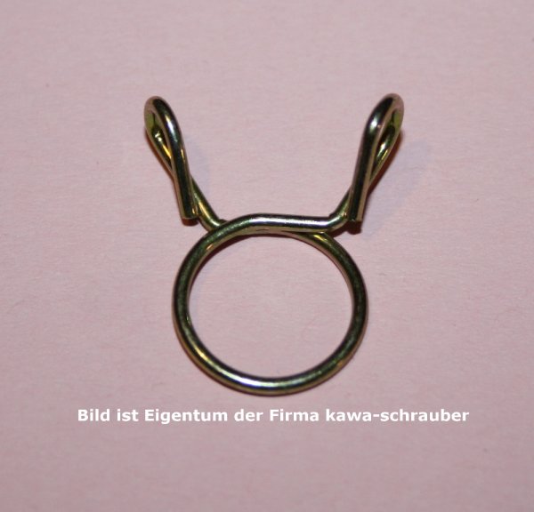 Benzinschlauchklemme Schlauchklemme Klemme 5-7mm Innen Durchmesser, verzinkt