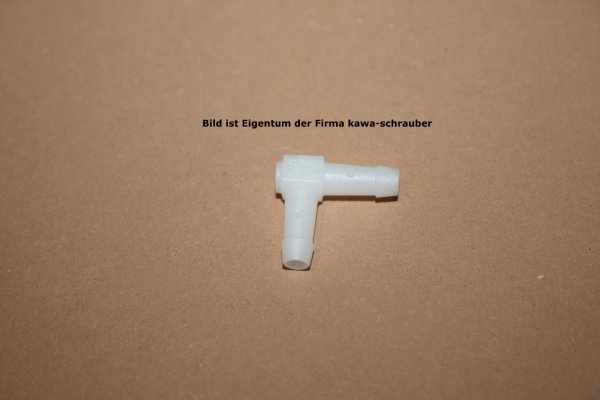 Kunststoff Schlauchverbinder Eckverbinder Winkel 90° 3mm