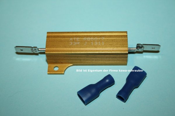 123.953 Kellermann Zusatz - Leistungswiderstand 33 Ohm / 50 Watt