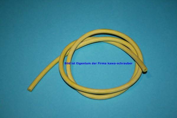 Silikon Zündkabel gelb 7mm Kupferkern 1,0mm