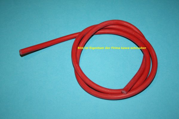 Silikon Zündkabel rot 7mm Kupferkern 1,0mm