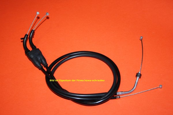 Gaszug Set 2-teilig Öffner Yamaha FZS1000 Fazer Typen RN061 / RN141 Bj. 2001-2005