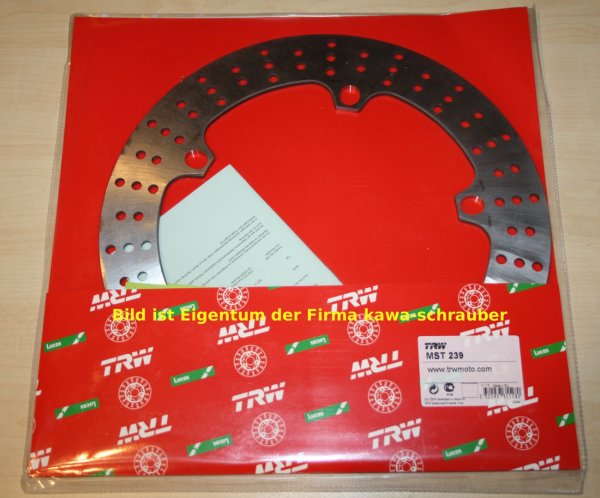 Bremsscheibe vorne von TRW mit ABE für BMW R850GS R 850 GS / ABS Typ E259 und R21 Bj. 1996-2000