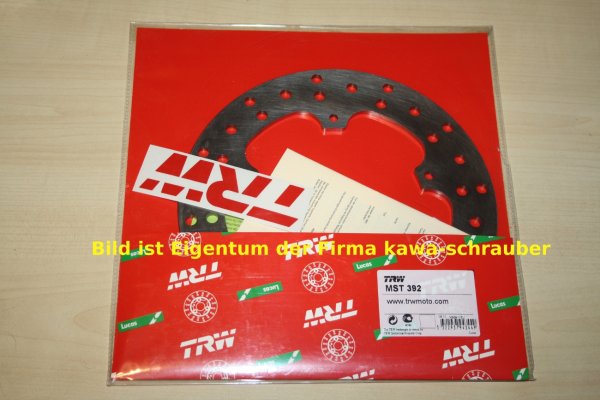 Bremsscheibe hinten von TRW mit ABE für BMW S1000RR S 1000 RR Typ K10 Bj. ab 2009