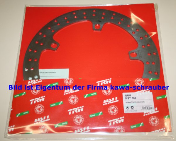 MST356 Bremsscheibe vorne (starr) von TRW mit ABE für BMW R1200RT / ABS Typ R12T