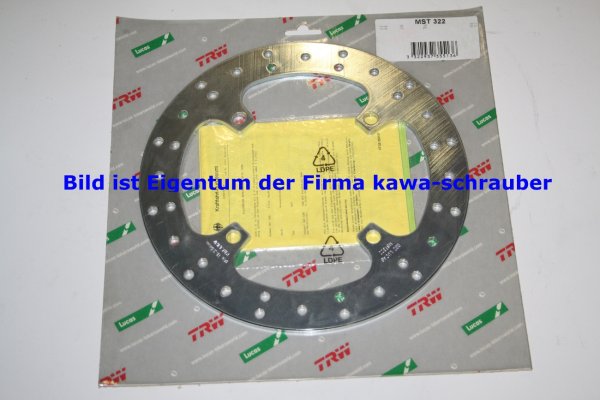 Bremsscheibe hinten von TRW mit ABE für Honda CR125 Typ JE01 Bj. 1998-2001