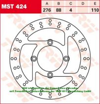 Bremsscheibe vorne von TRW mit ABE für Honda XLV125 Varadero Typ JC32